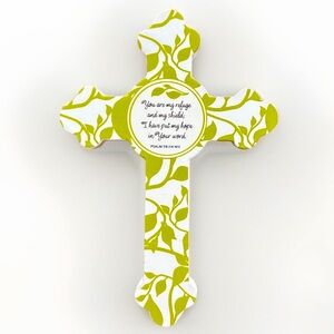 DaySpring Cross Wall Decor With Vines & Psalm 119:114